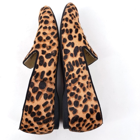 BIRDIES The Starling Fur Lined Cheetah Smoking Loafers 6.5 - Picture 9 of 14